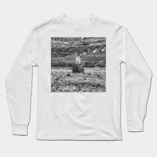 Only In Montana - Black And White Long Sleeve T-Shirt